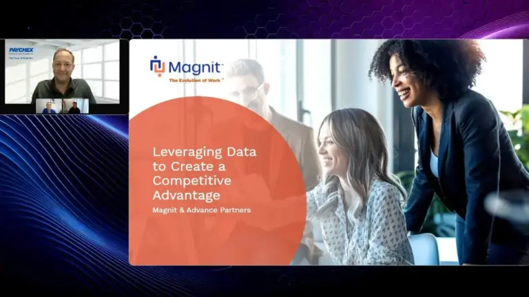 Screenshot of Leveraging Data to Create a Competitive Advantage Webinar