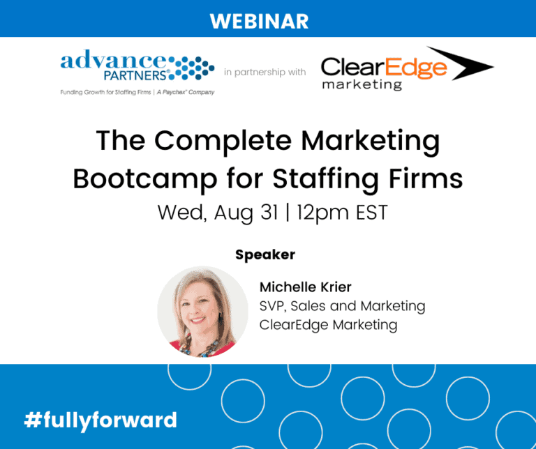 The Complete Marketing Bootcamp, Just for Staffing Firms Webinar