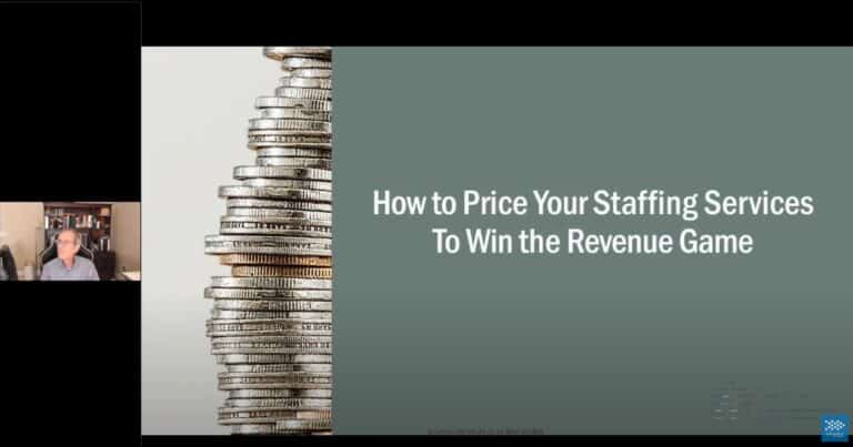 How to Price Your Staffing Services to Win the Revenue Game Webinar