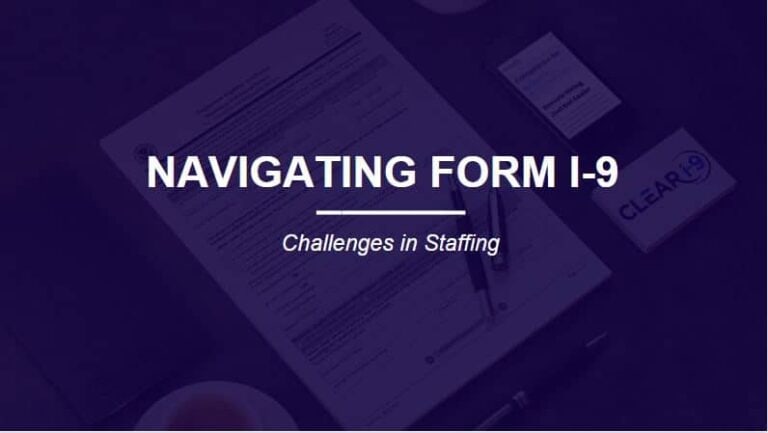 Navigating Form I-9 Webinar